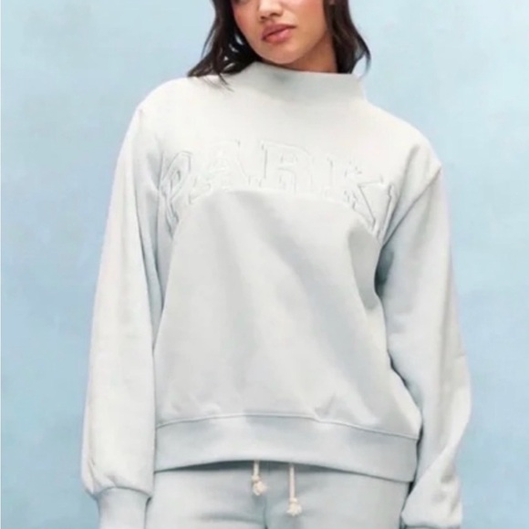 NWT Parke|| Arctic Rare Monochrome Varsity Mockneck, Size L/Xl pullover - Picture 3 of 11